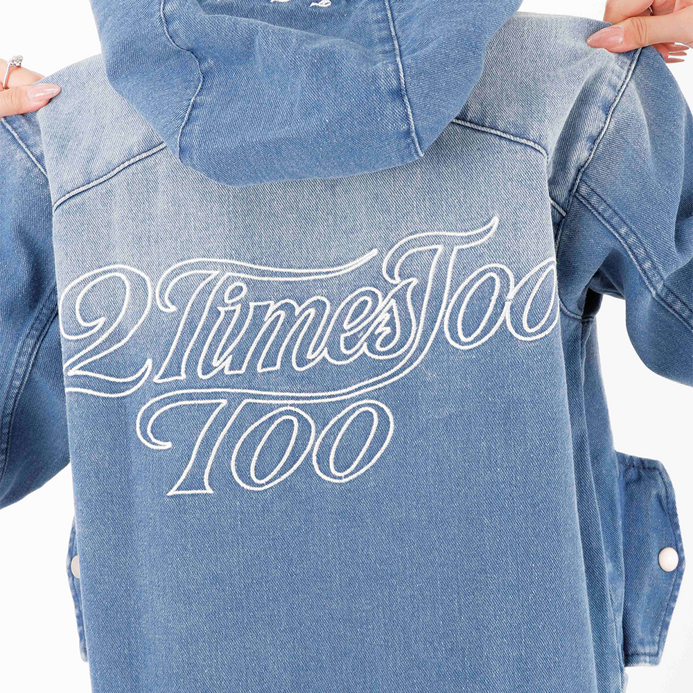 DENIM ACTIVE JACKET - WASHED BLUE