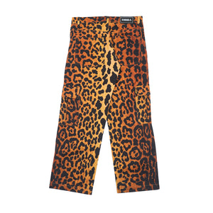 LEOPARD PANTS BROWN