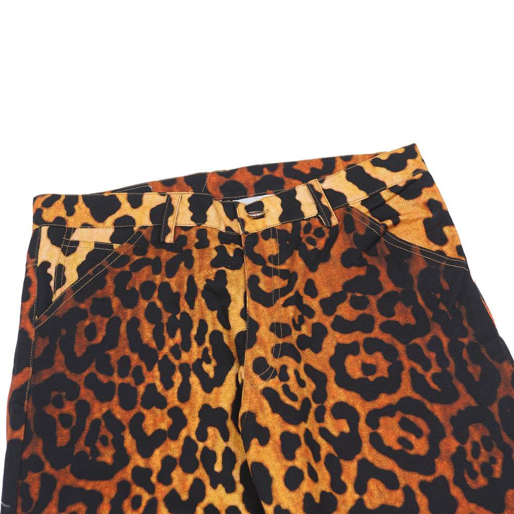 LEOPARD PANTS BROWN