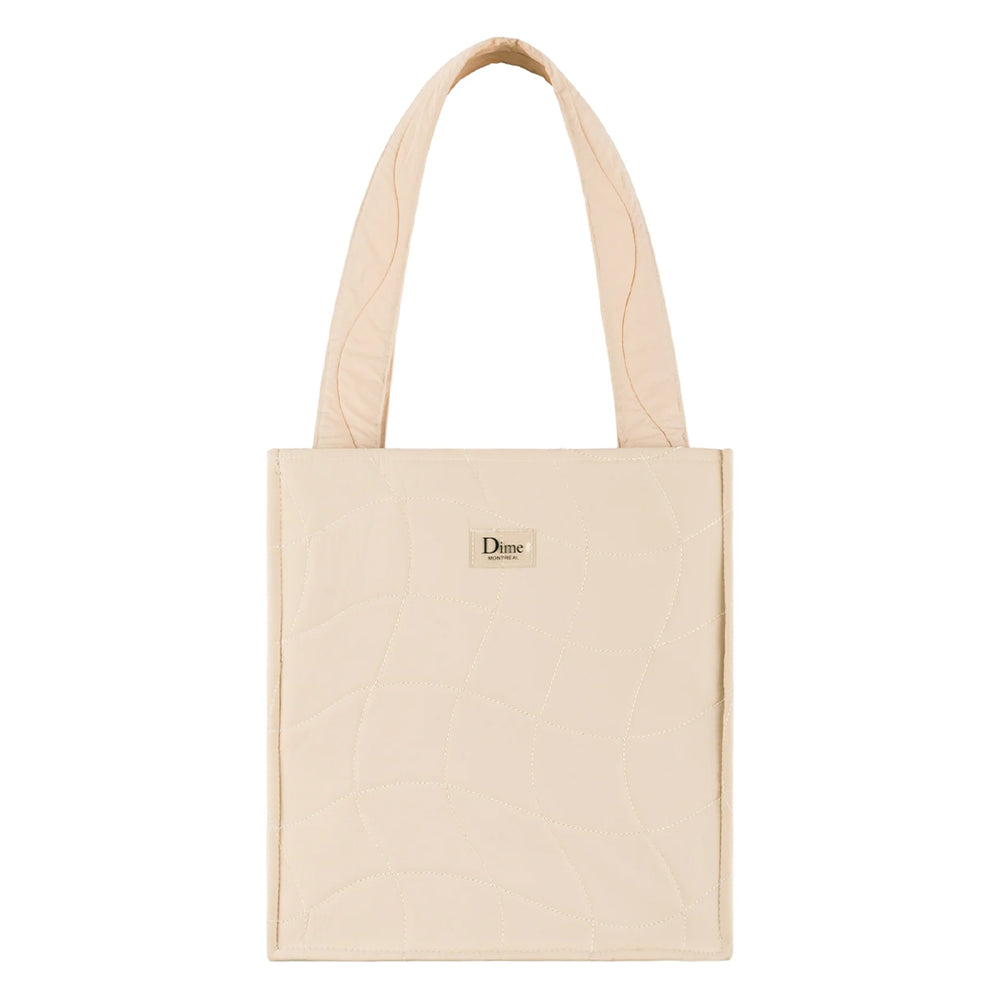 Quilted Tote Bag Tan