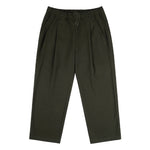 Pleated Twill Pants Forest Green