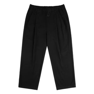 Pleated Twill Pants Black