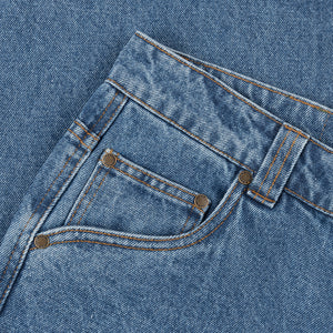 Classic Relaxed Denim Pants Indigo Washed