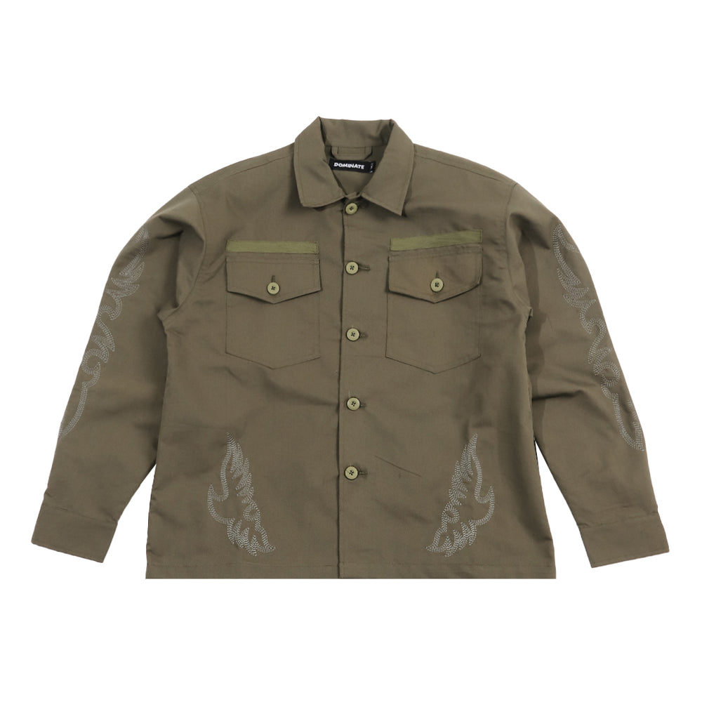 WESTERN MIL SHIRT 24 SHIRT OLIVE