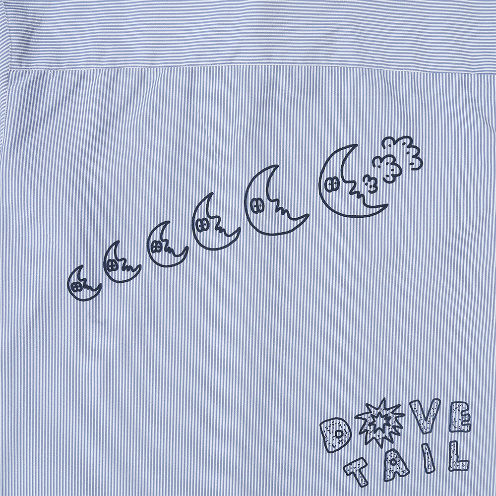 PECULIAR STRIPE SHIRT WHITE BLUE