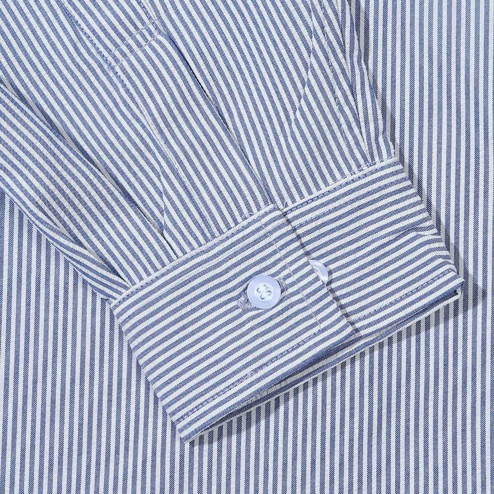 PECULIAR STRIPE SHIRT WHITE BLUE