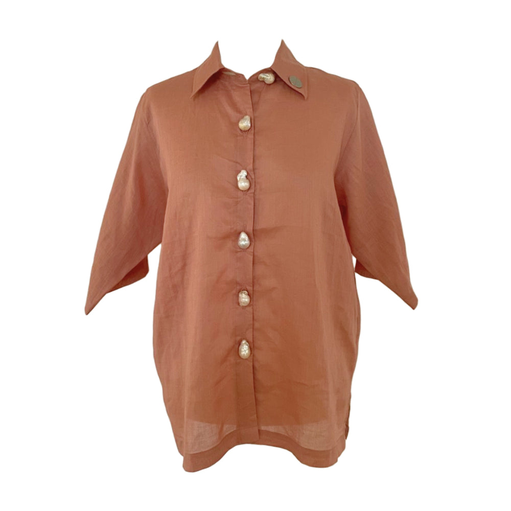 Pearl Shirt Cloud Dusty Pink