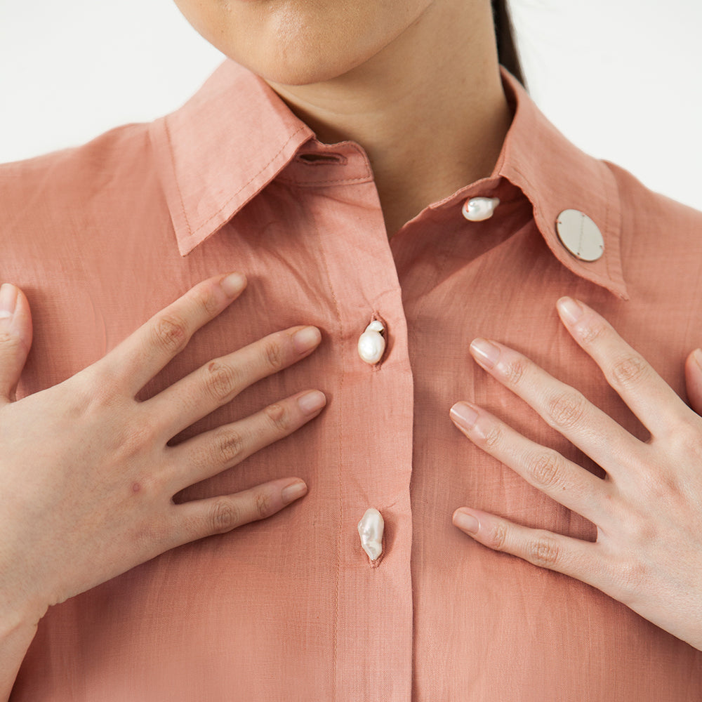Pearl Shirt Cloud Dusty Pink