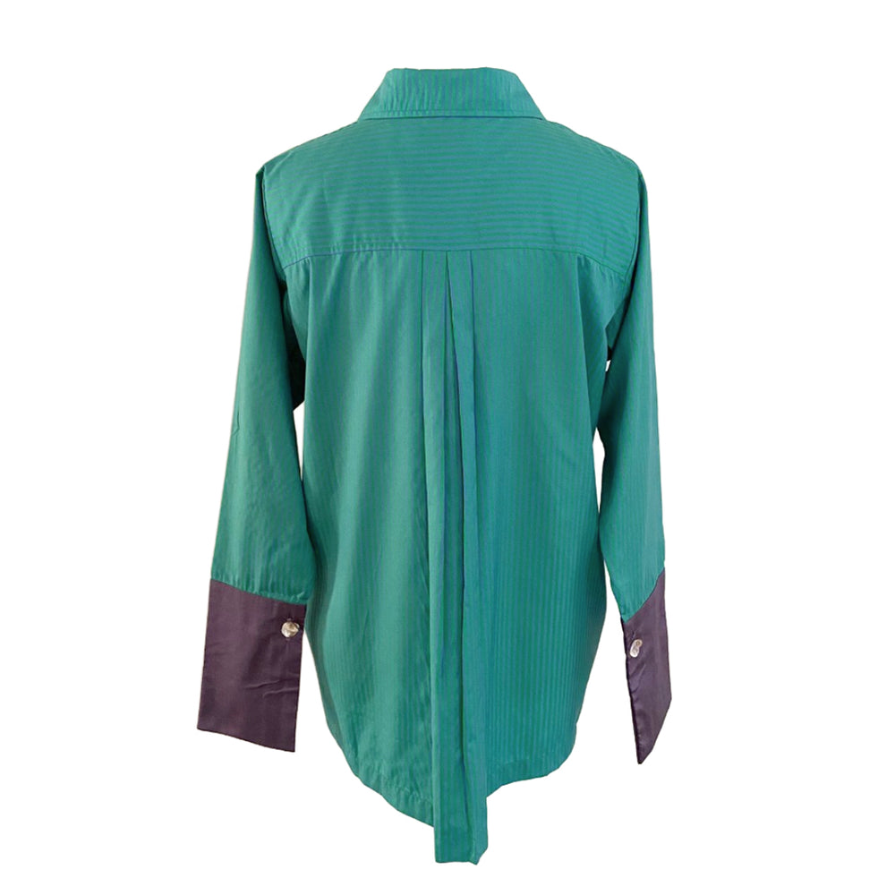 Cuff Shirt Green/Purple