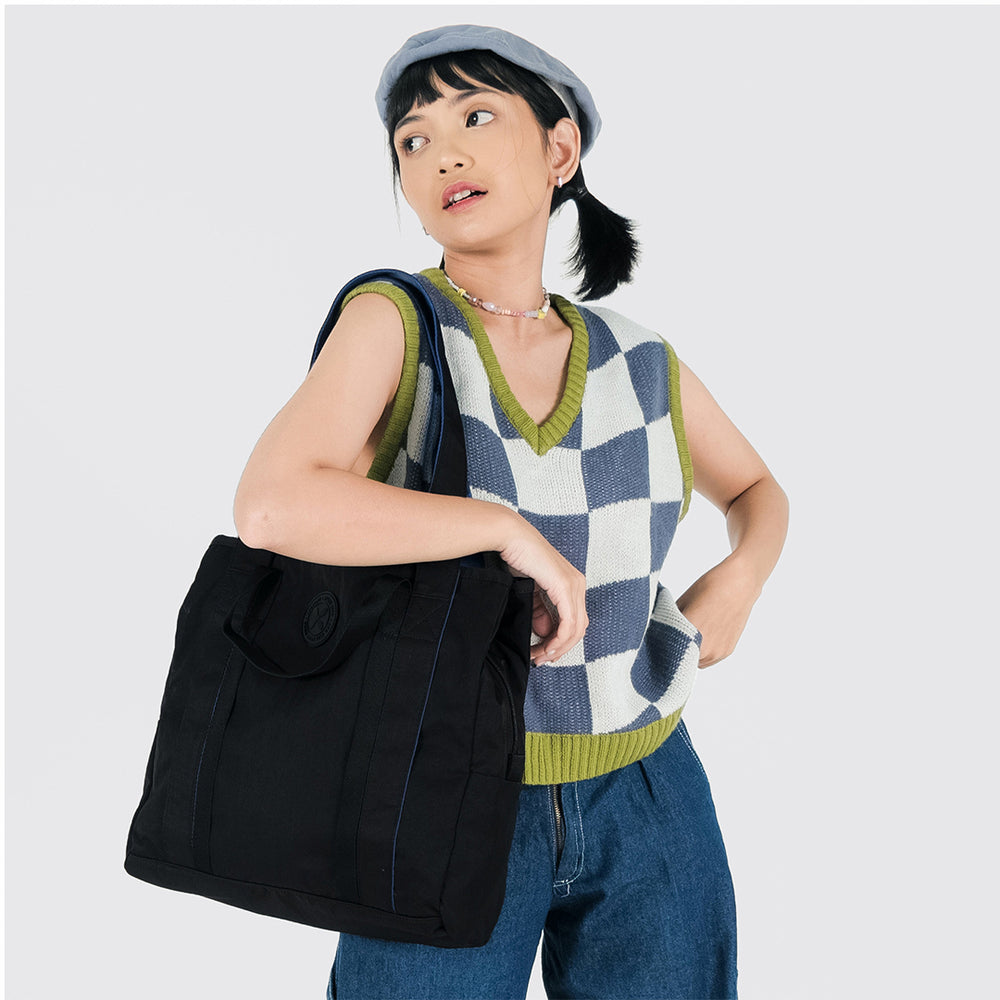 
            
                Load image into Gallery viewer, GET ON IT TOTE BAG BLACK
            
        