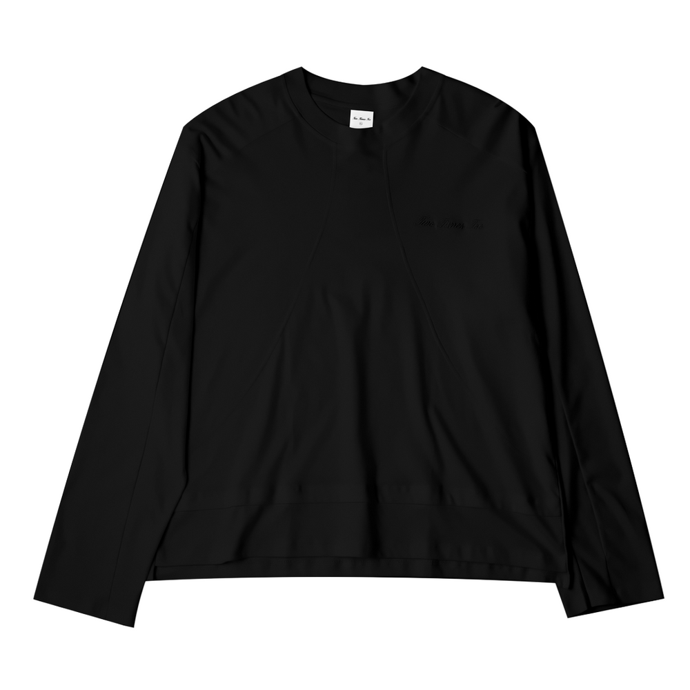 BOXY DAILY TEE JAPANESE FLUX LONGSLEEVE BLACK