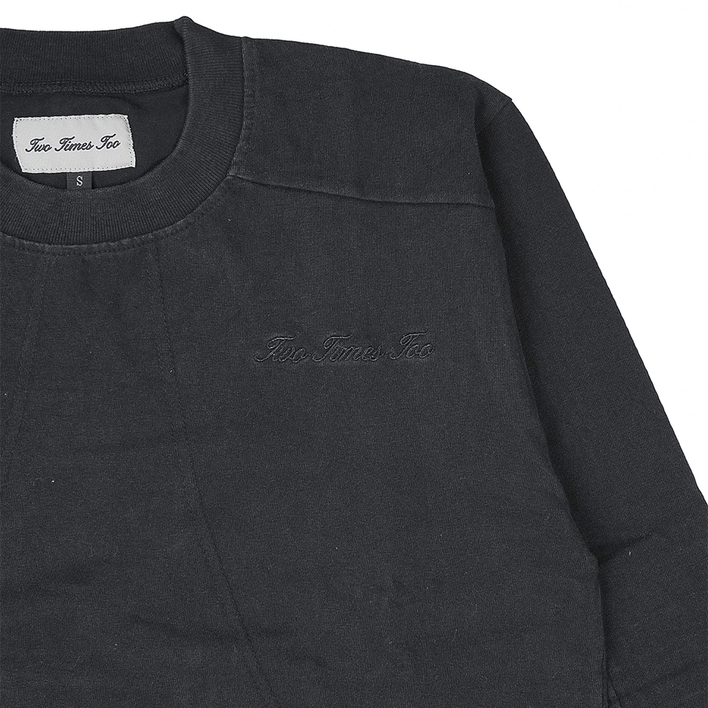 BOXY DAILY TEE VINTAGE BLACK LONGSLEEVE