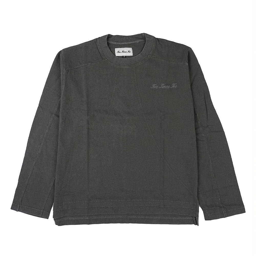 BOXY DAILY TEE VINTAGE GREY LONGSLEEVE