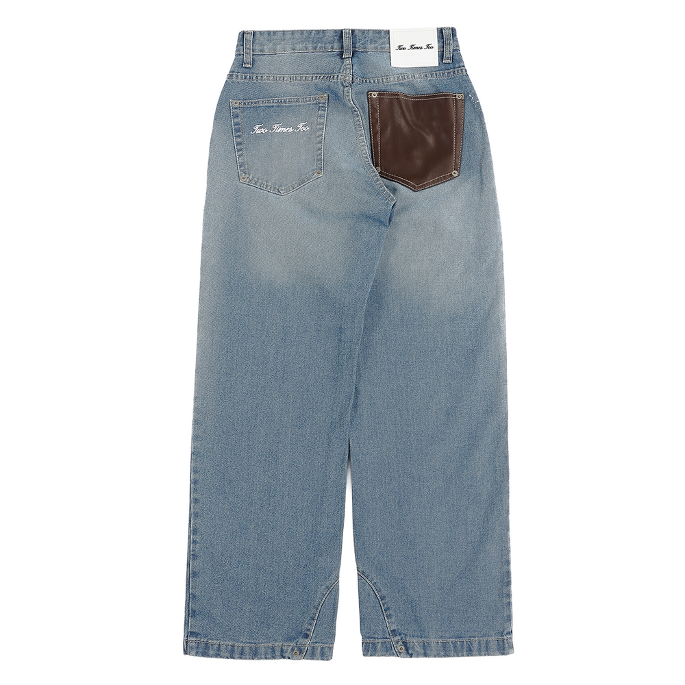 SPLATTERED COWBOY DENIM