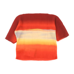 WAFFLE PLEAT TEE MIRAGE