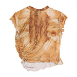 RUCHED TEE RUST
