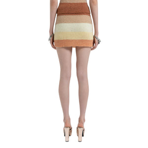 MOHAIR MINI SKIRT SOFT SUNSET