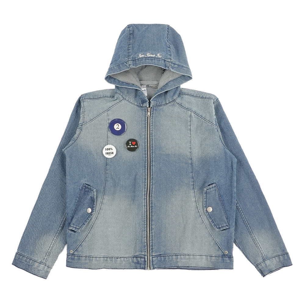 DENIM ACTIVE JACKET - WASHED BLUE