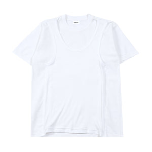 DOUBLE LAYERED T-SHIRT WHITE