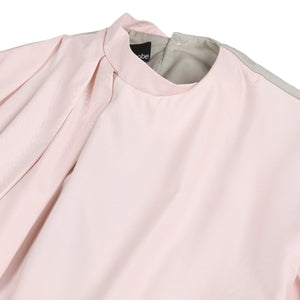 (NEW) WRAPPED ASSYM DRESS PINK GREEN