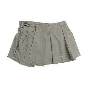 SIDE PLEATED SKORT GREEN