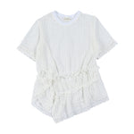 Nina Frill Top White