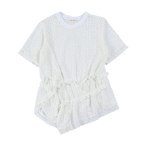 Nina Frill Top White