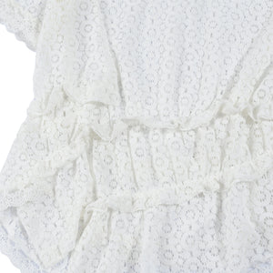Nina Frill Top White