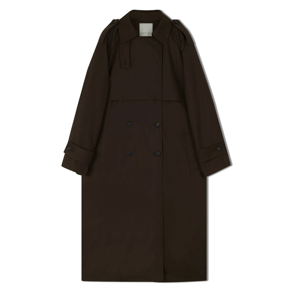 TWO - WAY TRENCH COAT BROWN