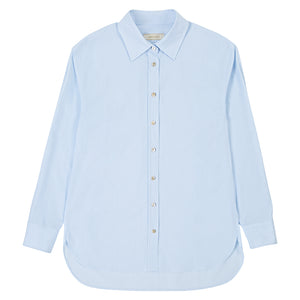 ROPE DETAILED STRIPED SHIRT SKY BLUE