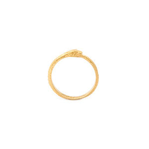 LP OROBORO RING 22K GOLD PLATED SILVER