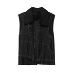 WHIM Vest Pattern Black