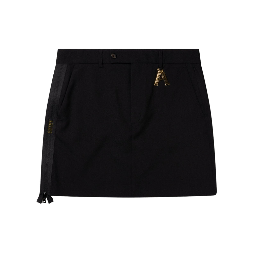 Zip Tailored Skirt - Black