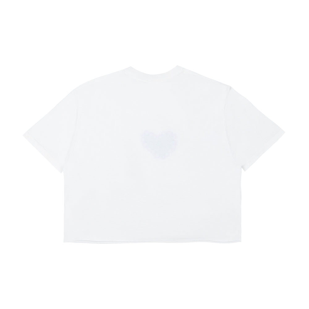 Blue hearts Tshirt White