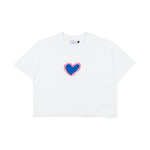 Blue hearts Tshirt White