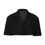 HALF CUT_OUT JACKET BLACK