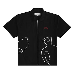 ZIP POTTERY SHIRT BLACK