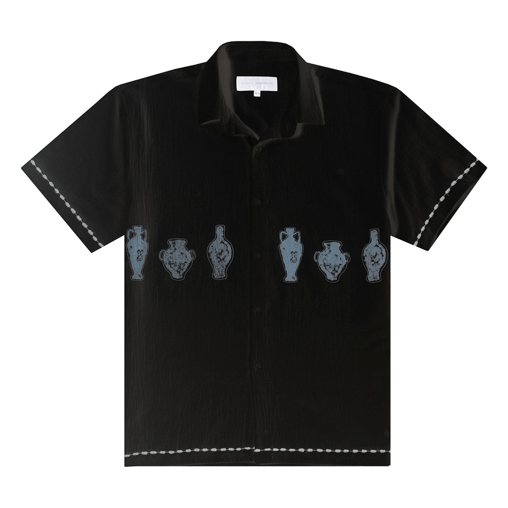 POTTERY PRINT SHIRT BLACK