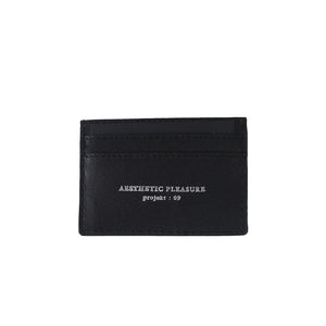 RECTA CARD HOLDER BLACK Nappa