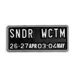 LINCENSE PLATE SONDERLAB WCTM BLACK / WHITE