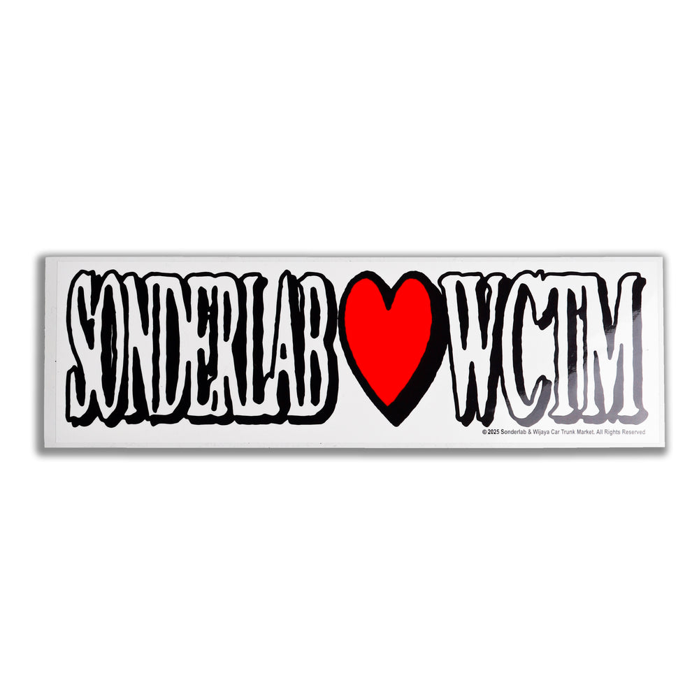 BUMPER STICKER SONDERLAB WCTM WHITE