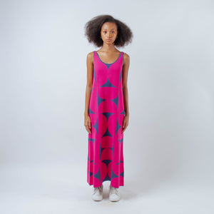 Noir Sur Blanc Geo Dress Pink Pink