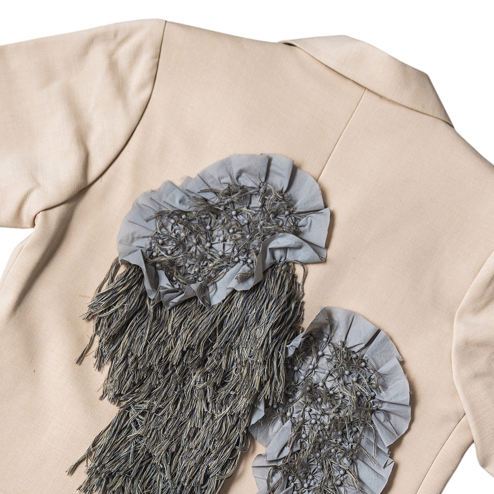 Blazer A Simetris Grey Mix Beige