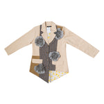 Blazer A Simetris Grey Mix Beige