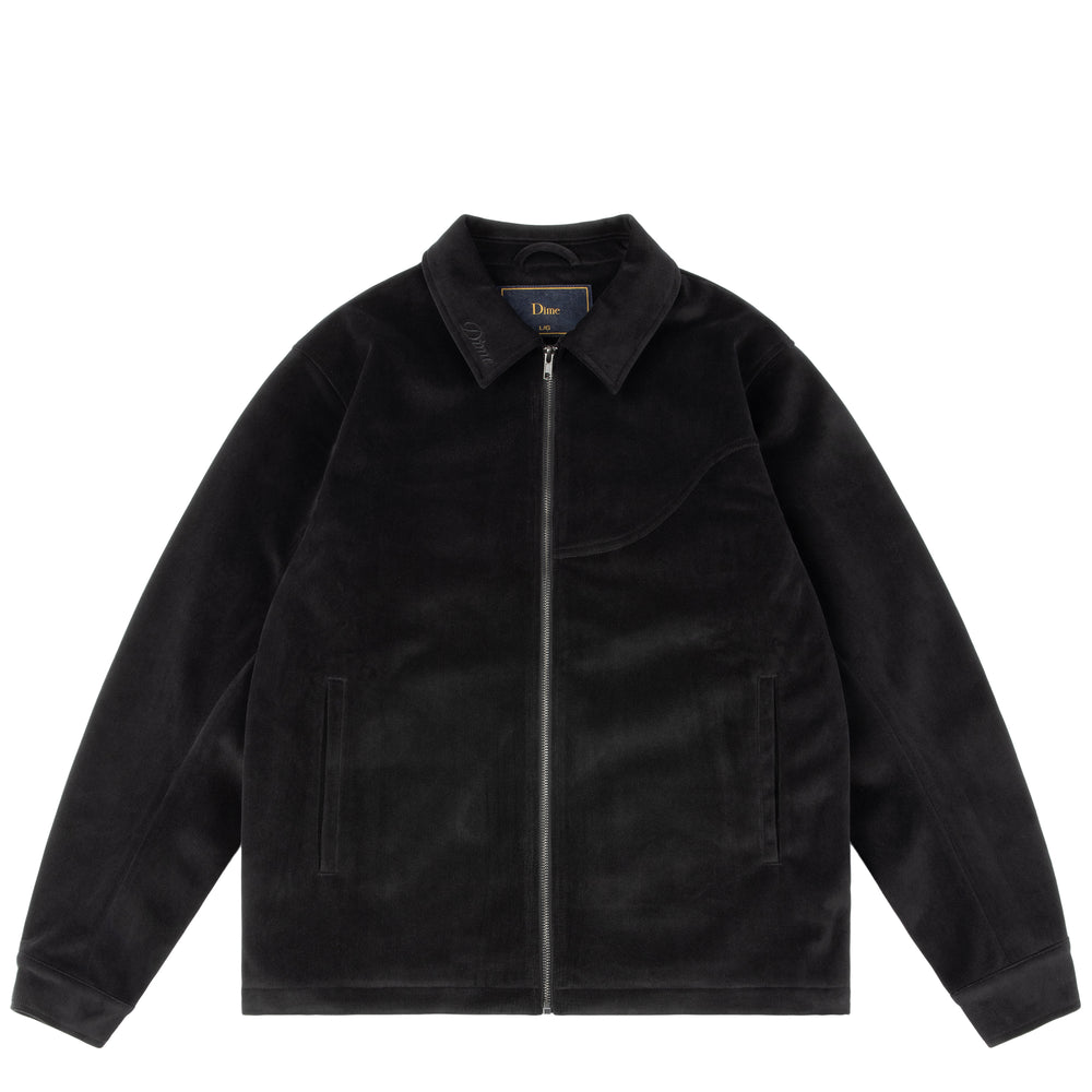Cord Zip Jacket Black