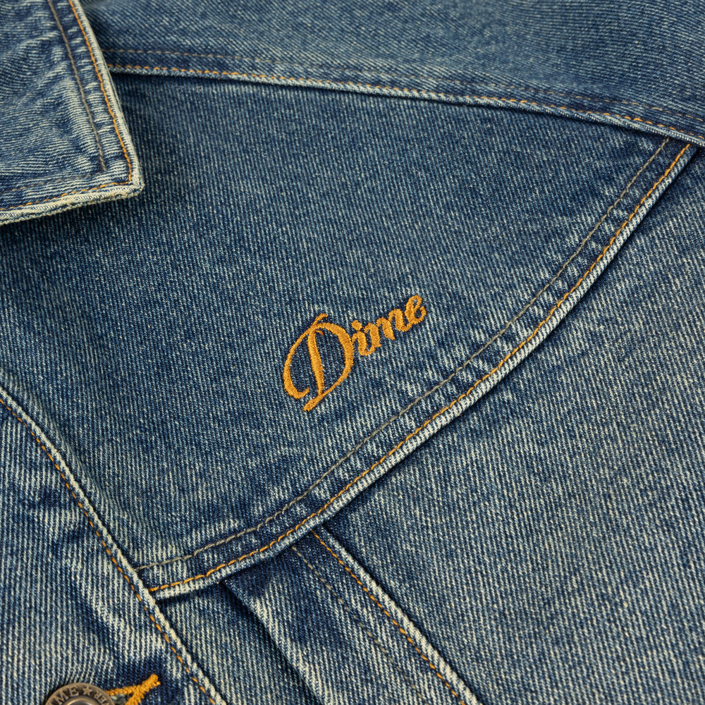 Denim Jacket Dipped Sunblasted Indigo
