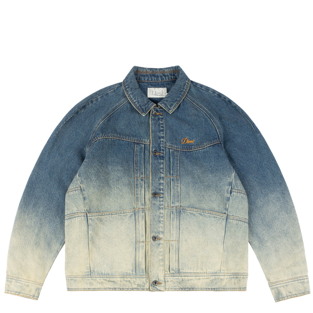 Denim Jacket Dipped Sunblasted Indigo