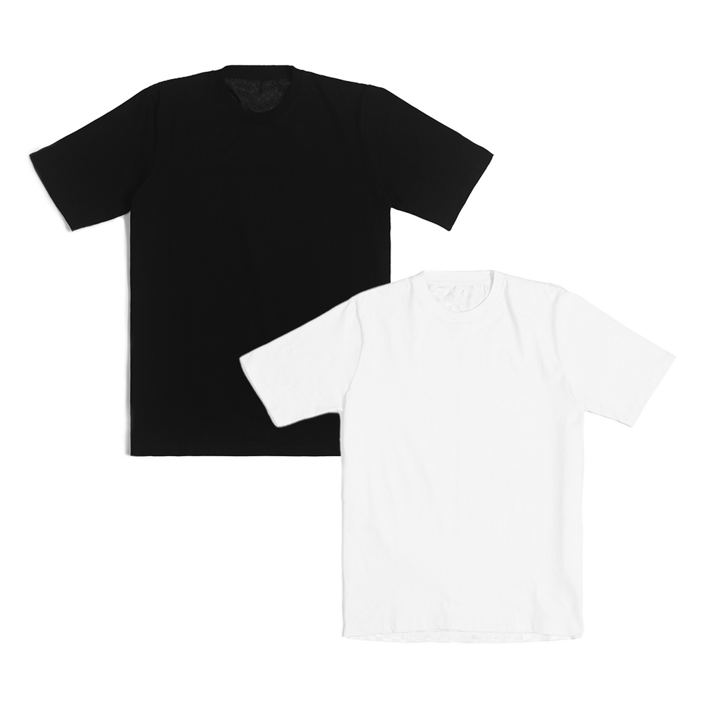 
            
                Load image into Gallery viewer, 2 PACK TSHIRT BLACK &amp;amp; WHITE
            
        