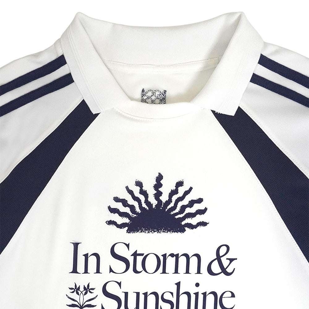 Sunshine Football T-Shirt UNISEX Off-White/ Navy