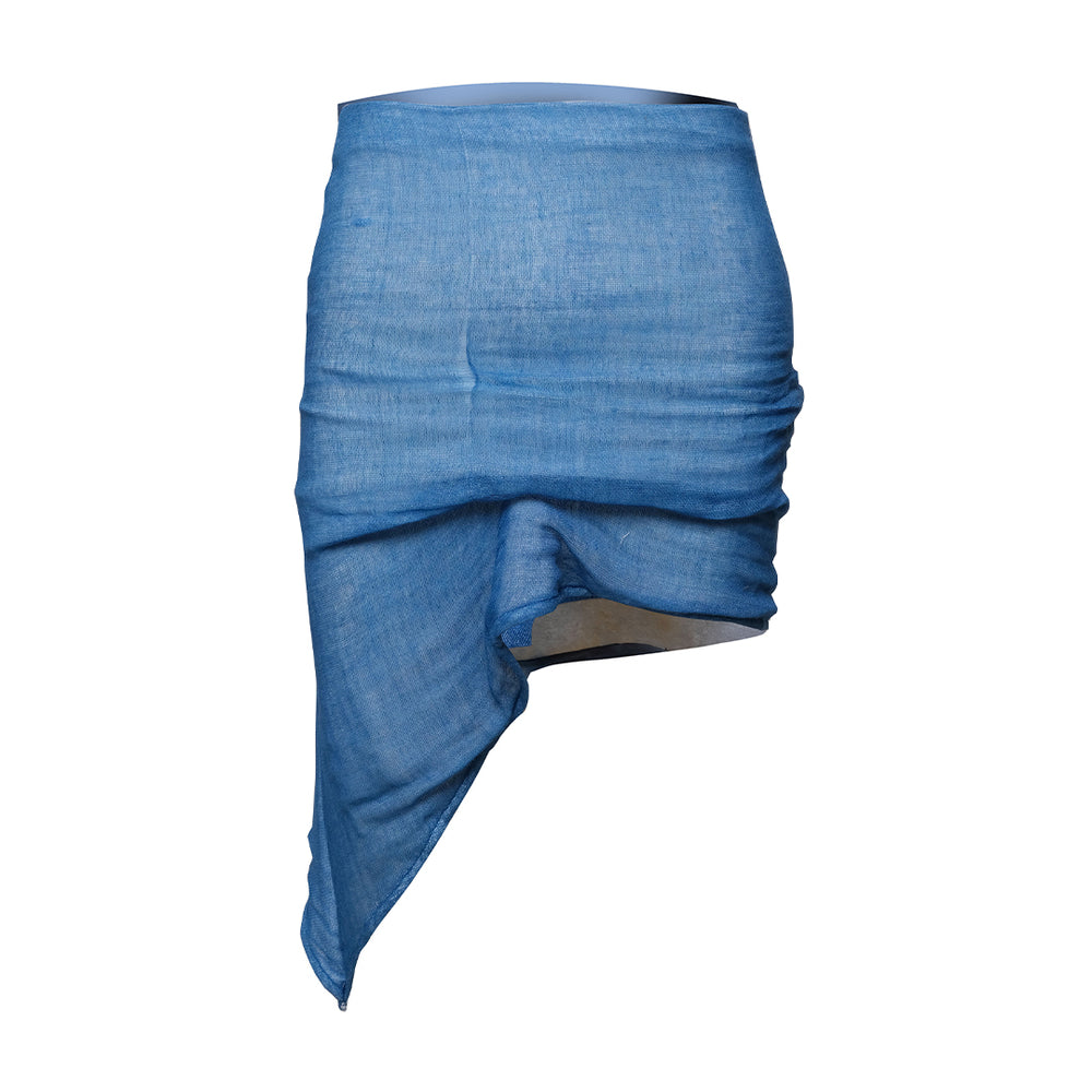 CALLA LILY — Mini Skirt Indigo